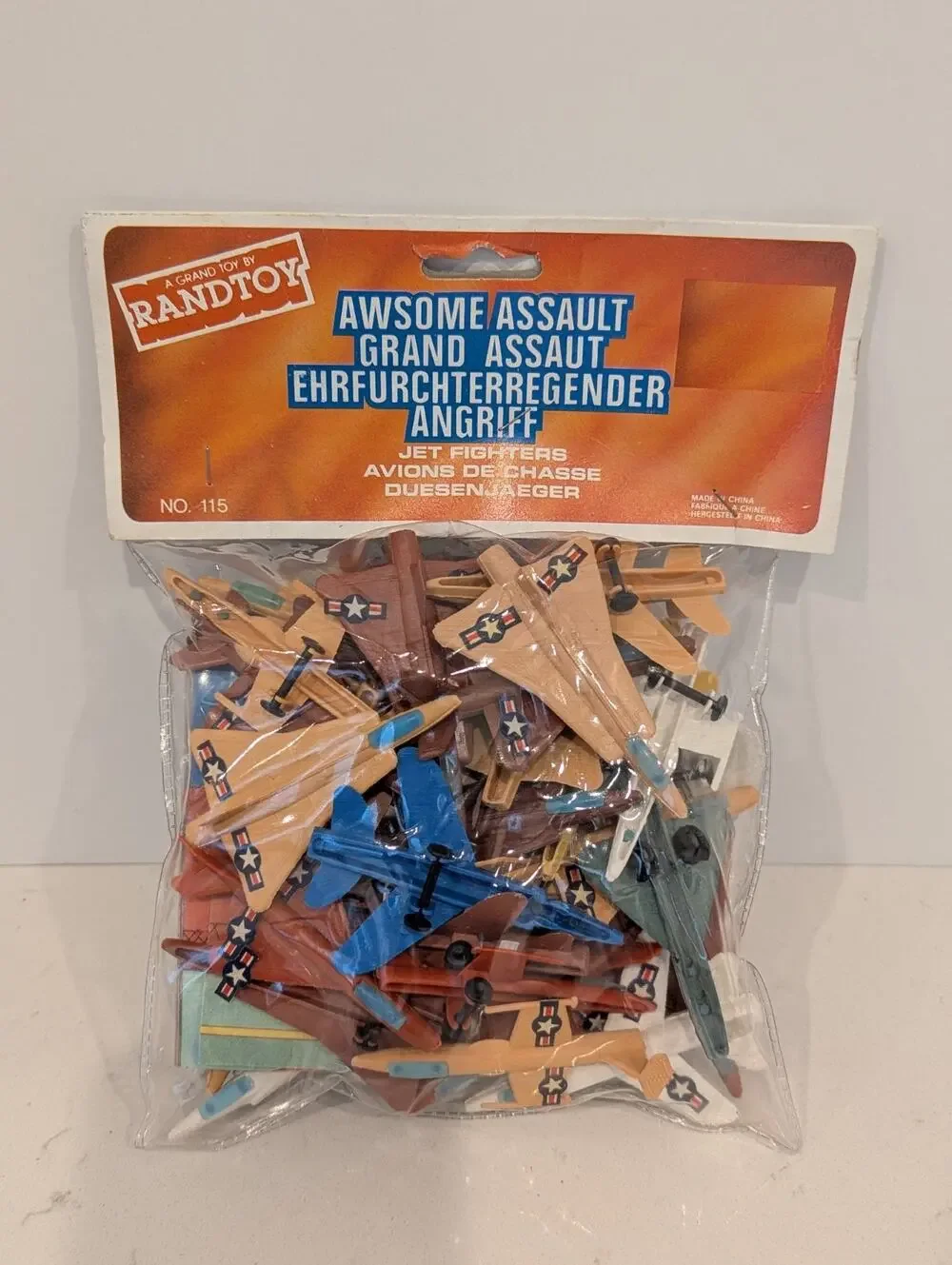 Vintage Awesome Assault Grand Assault Jet Fighters RANDTOY Air Force NIB